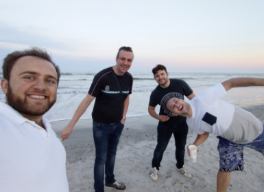 Our Product Team Enjoying the Beach